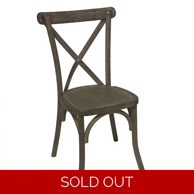 product Image for Light Oak Cross Back Dining Chair